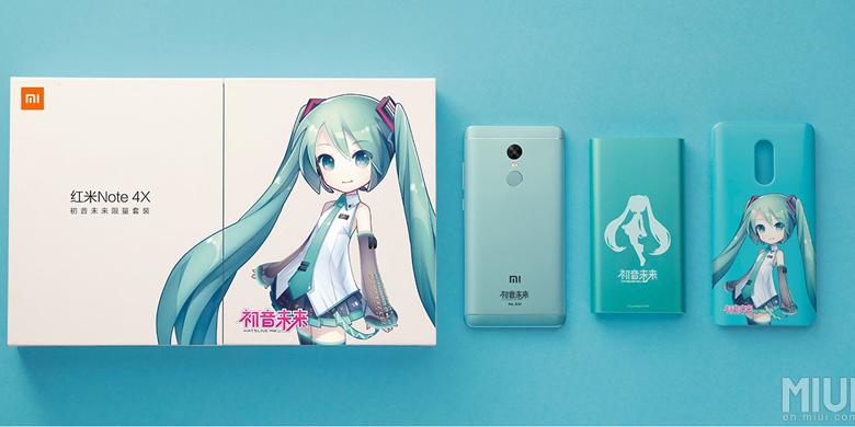 Xiaomi Redmi Note 4X Edisi Hatsune Miku